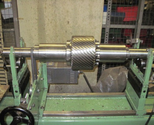 Equilibrage d'un pignon de réducteur