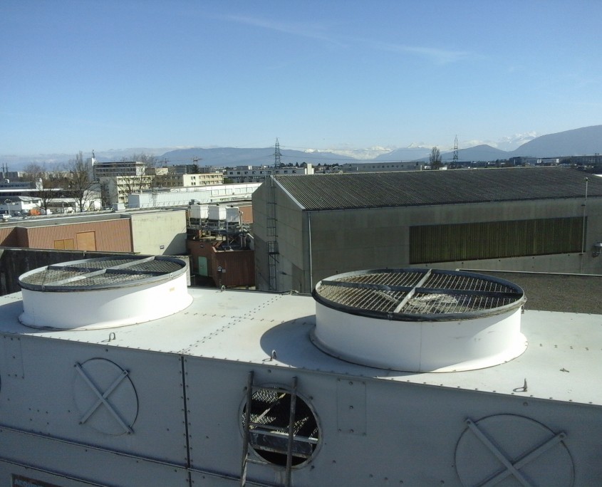 Equilibrage sur site de tour de refroidissement