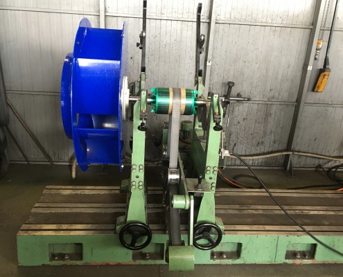 Equilibrage dynamique d'un rotor et turbine de ventilation de Mono-Bloc