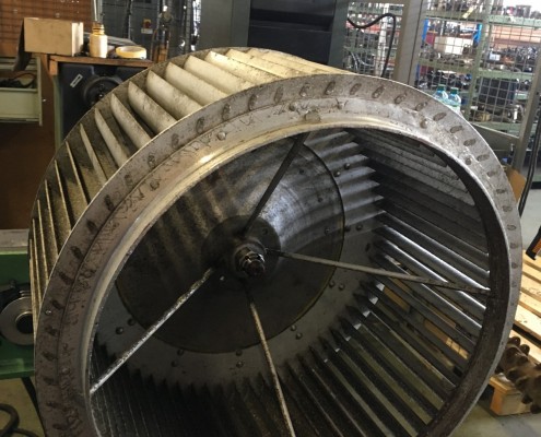 Equilibrage dynamique d'un rotor et d'une turbine de ventilation