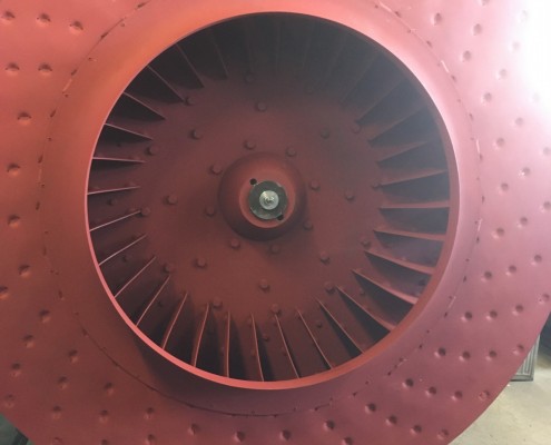 Equilibrage dynamique d'une turbine de ventilation diamètre 1400 mm