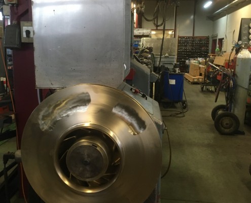 Equilibrage d'une roue de pompe