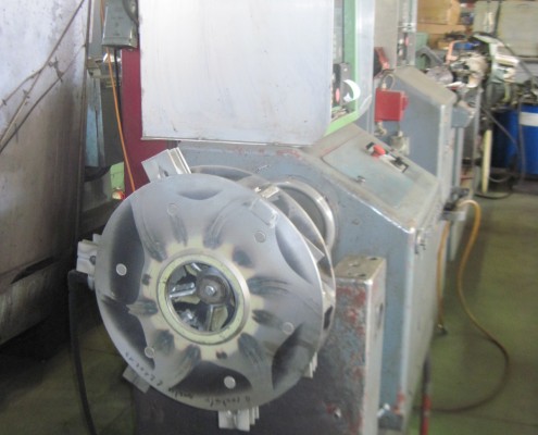 Equilibrage d'un rotor de moulin avec fléaux