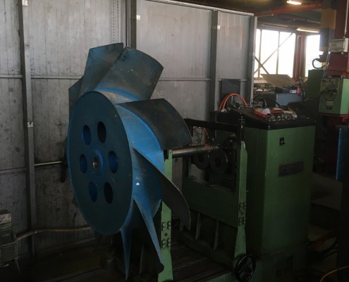 Equilibrage dynamique d'une hélice de circulation d'air