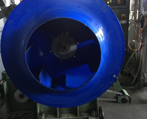 Equilibrage dynamique d'une turbine de ventilation