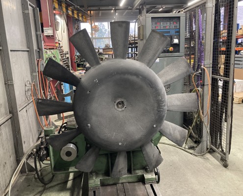 Equilibrage dynamique d'une hélice de circulation d'air