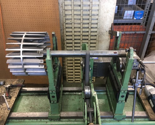 Equilibrage dynamique d'une turbine de refroidissement