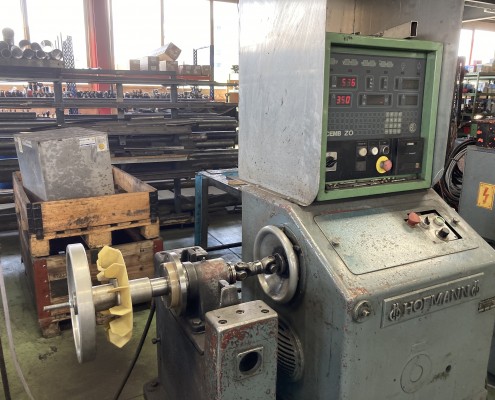 Equilibrage d'une poulie d'entrainement avec hélice de ventilation