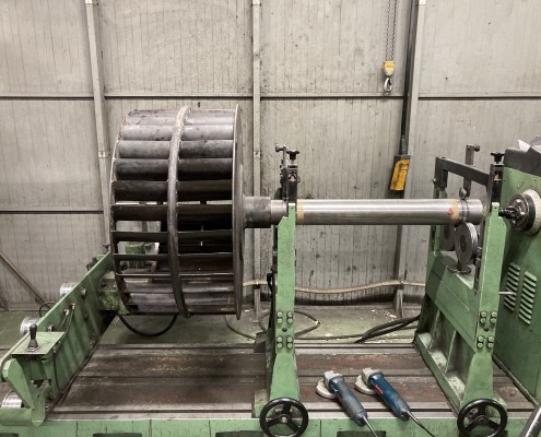 Equilibrage dynamique d'une turbine de ventilation