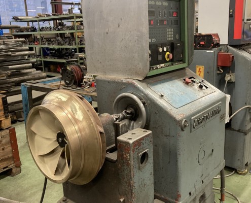 Equilibrage dynamique d'une roue de pompe