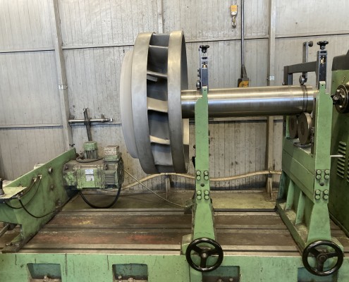 Equilibrage dynamique d'une roue Francis